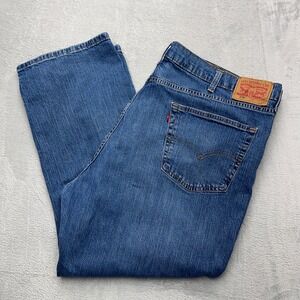Levi's 559 Relaxed Fit Straight Leg Jeans Mens W48 L30 Blue Denim